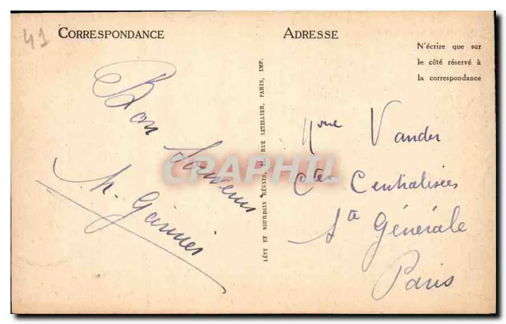 Cheverny — O Castelo — Fachada Sudeste — L.L. - Verso