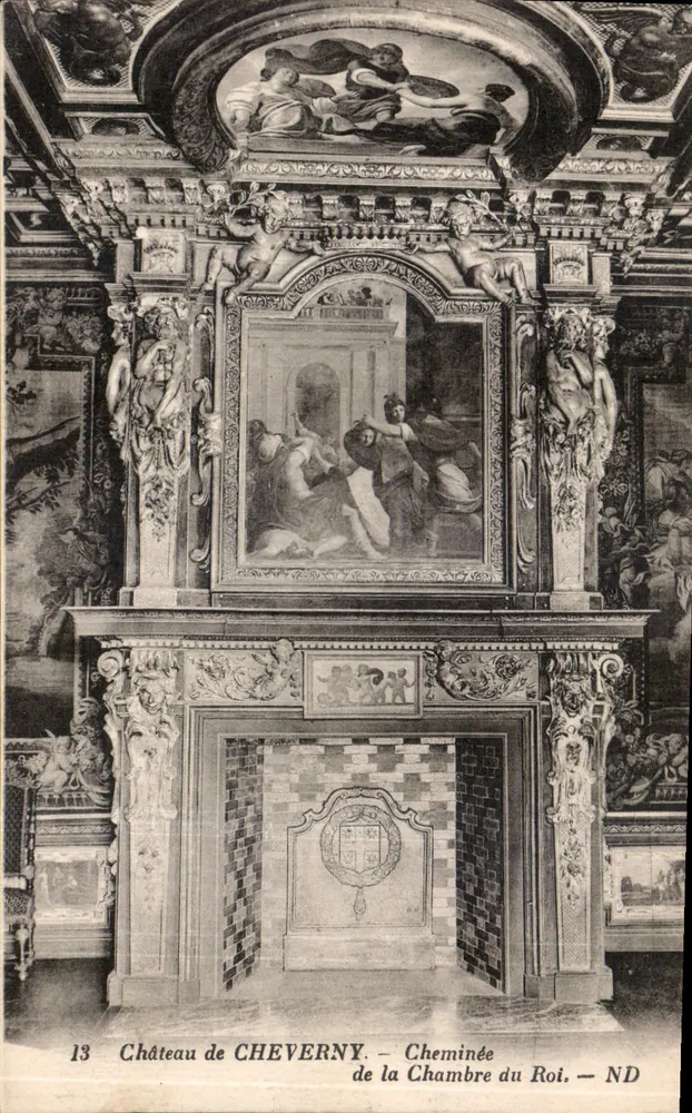 Château de CHEVERNY — Cheminée de la Chambre du Roi — ND - Recto