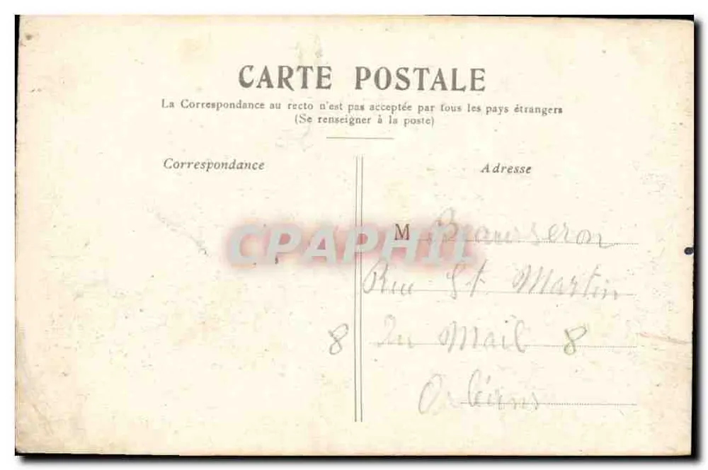 PARIS — The Arc de Triomphe des Tuileries — publisher not identified, series number not visible - Back