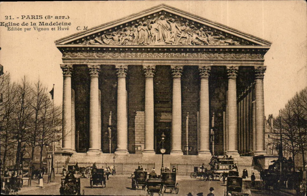 Igreja da Madeleine — Paris (8º arr.) — C.M. n°21 - Frente