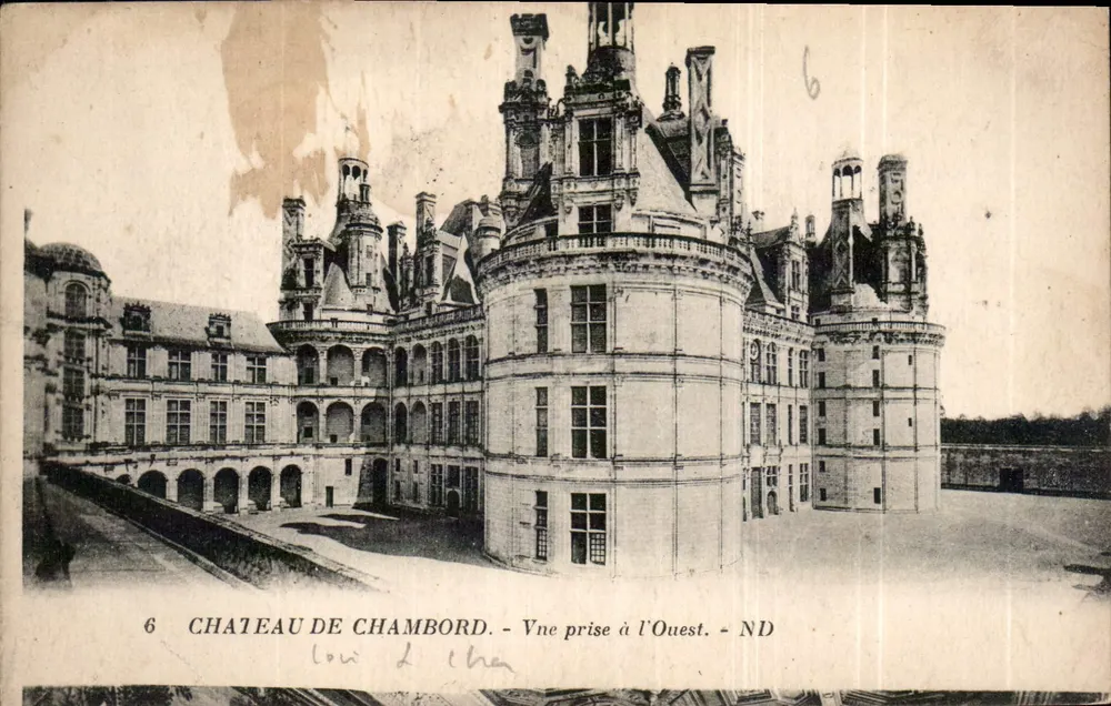 Château de Chambord — Vue prise à l'Ouest — ND - Recto