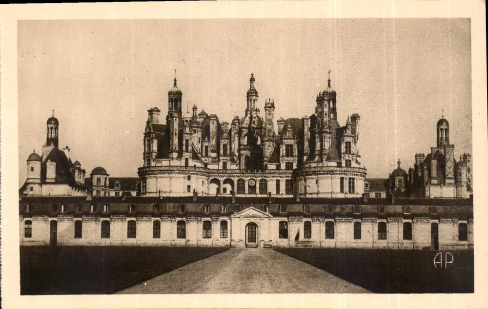 Chambord — Fachada meridional — E. DUPRÉ, Tours - Frente