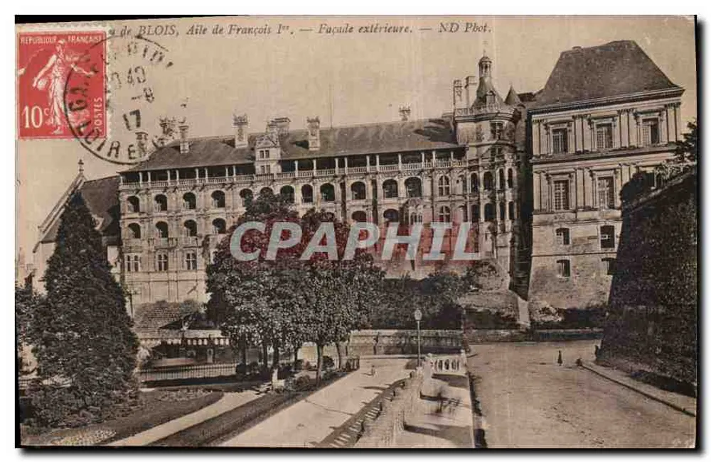 Blois, Flügel von François I — Äußere Fassade — ND Pbot. - Vorderseite