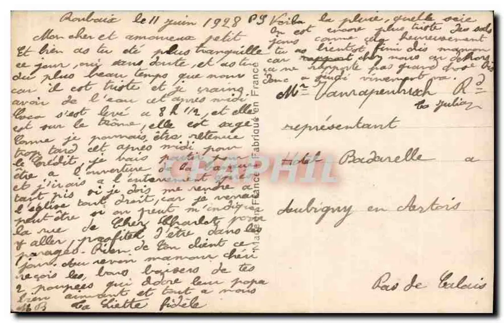 Mulher e criança — estúdio fotográfico — Bleuet, Paris, n° 551 - Verso