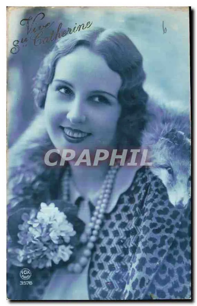 Viva Gisèle Catherine — retrato feminino — editora FEX Paris n°3576 - Frente