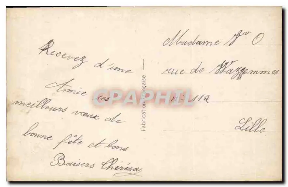 Retrato de Ste-Anne — editor Ste-Anne, n° 118 - Verso
