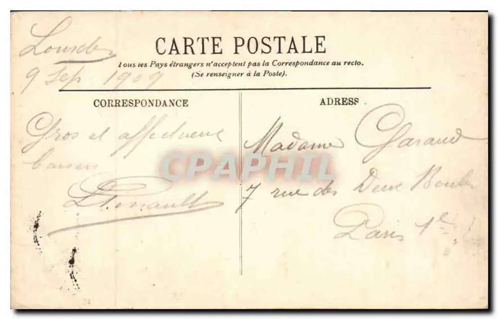 Lourdes — A Virgem Coroada — L.L. - Verso