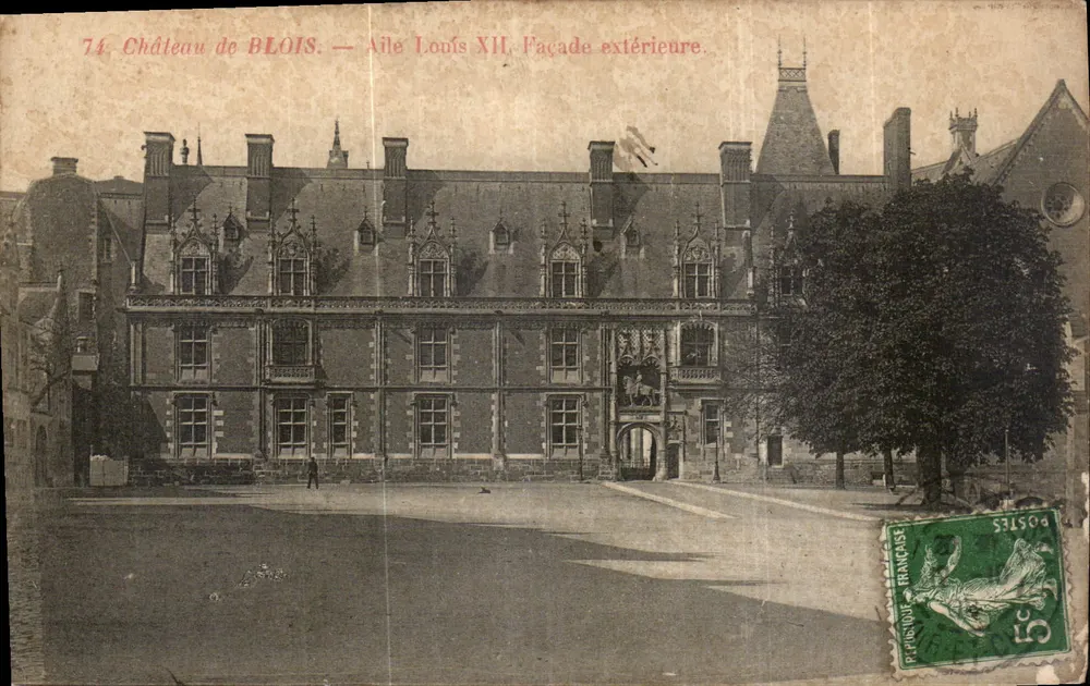Schloss BLOIS — Flügel Louis XII. Außenfassade. - Vorderseite