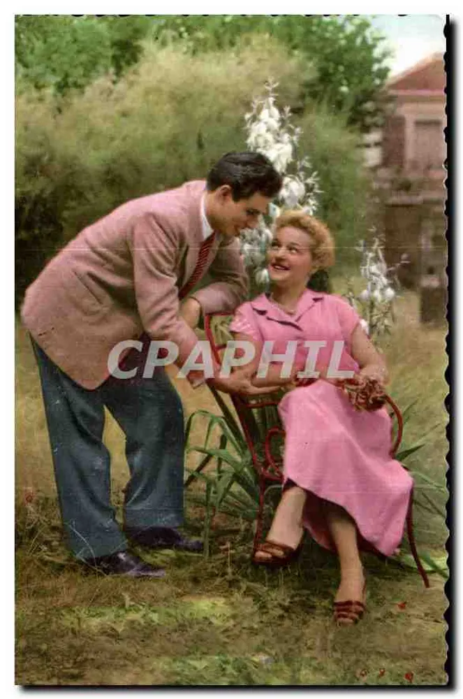 Casal jovem ao ar livre — Photocfrom 521 — Impressa na França - Frente