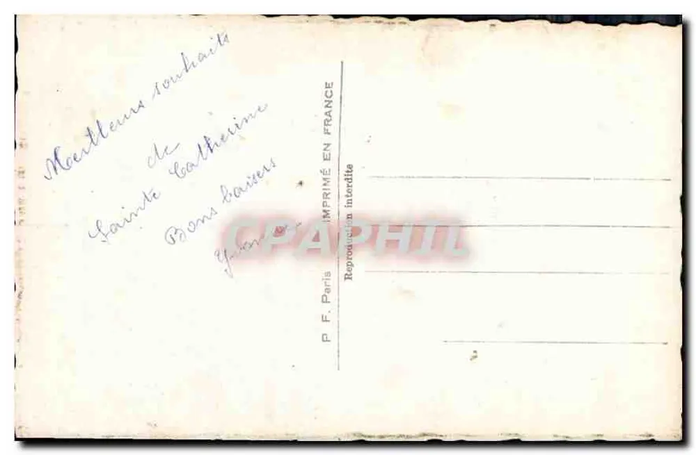 Mulher jovem sorridente — retrato — P.F. Paris, n° 901 - Verso