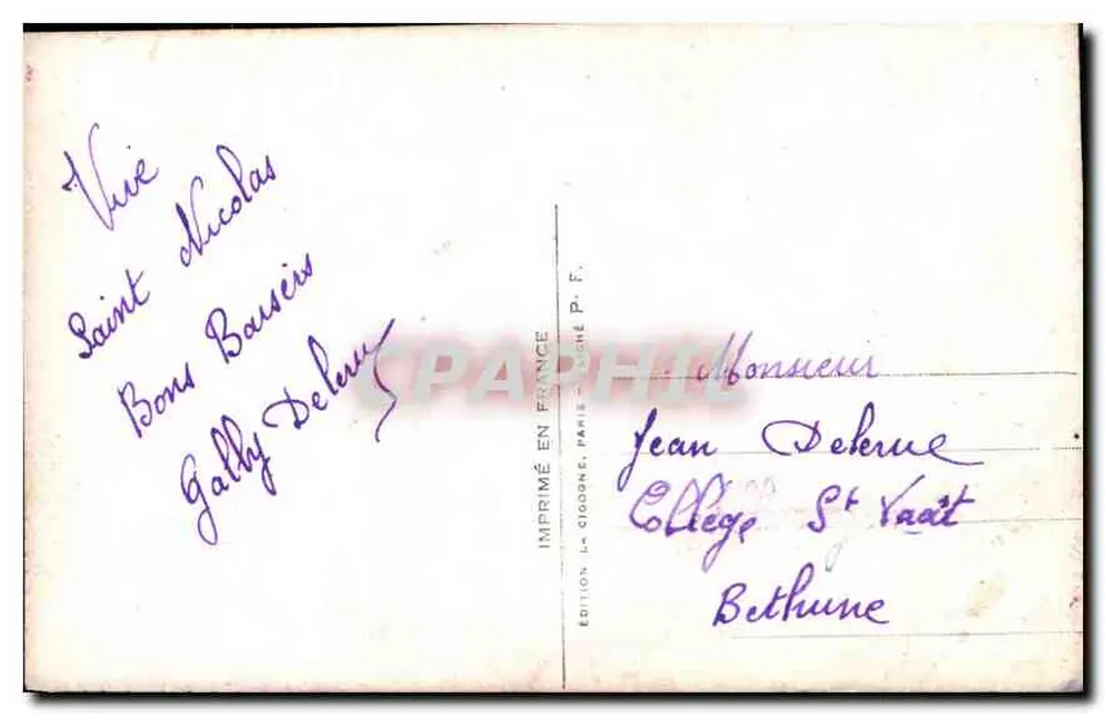 Mulher sorridente — com buquê — edição Jean Delene, n°756 - Verso