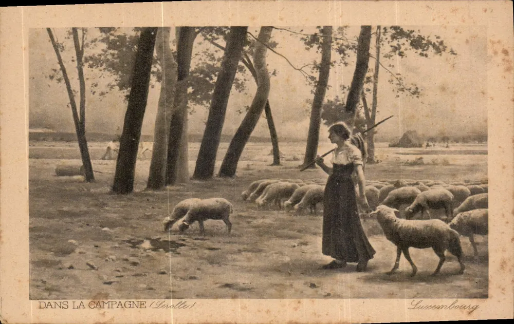 Na campagne (Gerolle) — Lucien Bourg - Frente
