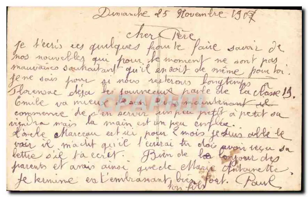 Jovem homem em traje — retrato — Laïs Fournil, n°1974 - Verso