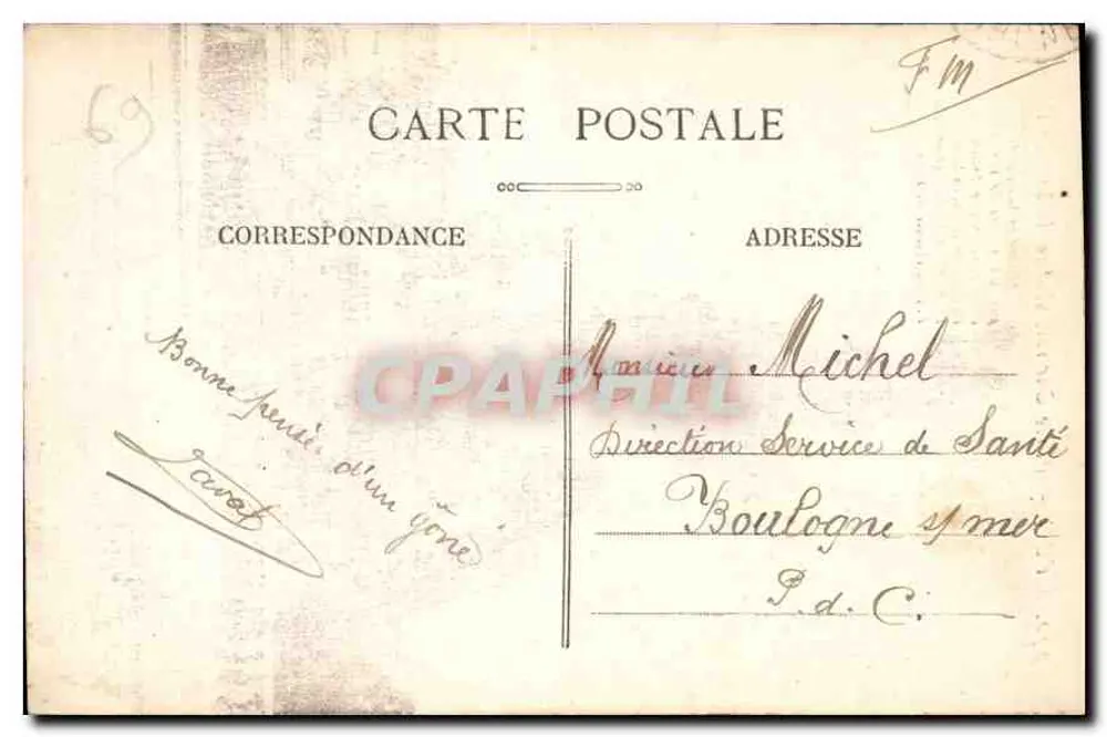 LYON - Pátio Carnot, estátua da República — S. Farges, editor Lyon, n° 5070 - Verso