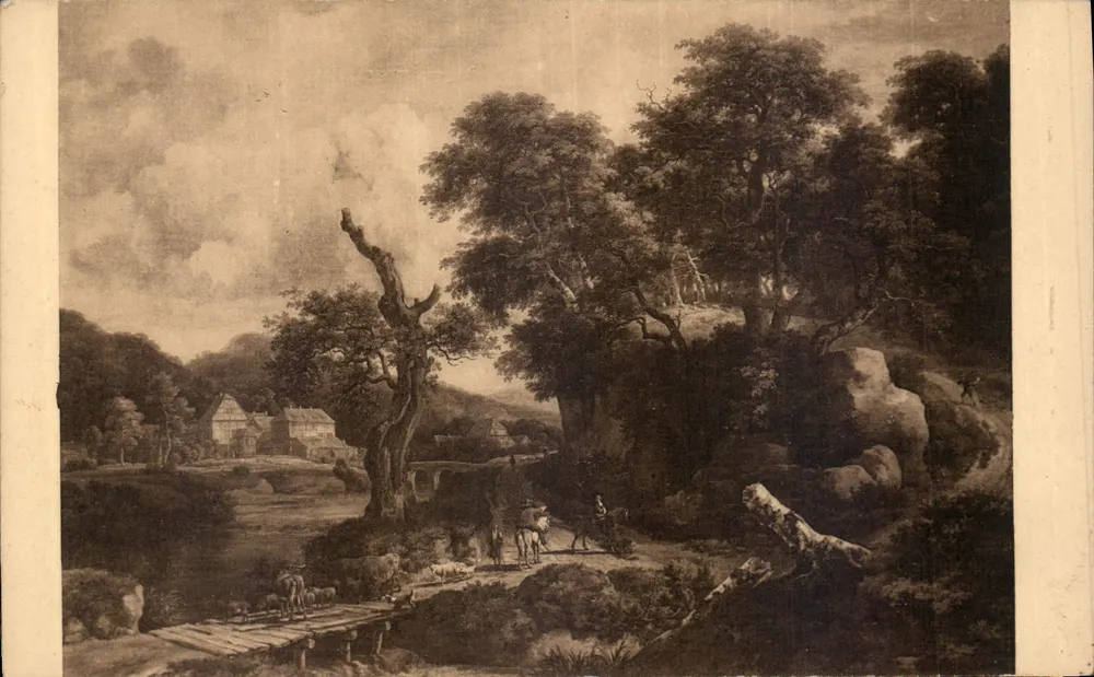 Paysage de bois et de montagnes — J. Van Ruisdael (1629-1682) — Édition D, n° 237 - Recto