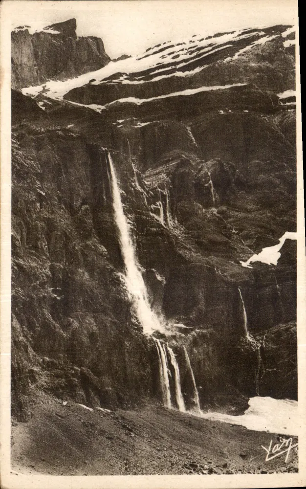 Gavarnie — A Grande Cascata — Edição fotográfica Gavarni - Lourdes - Frente