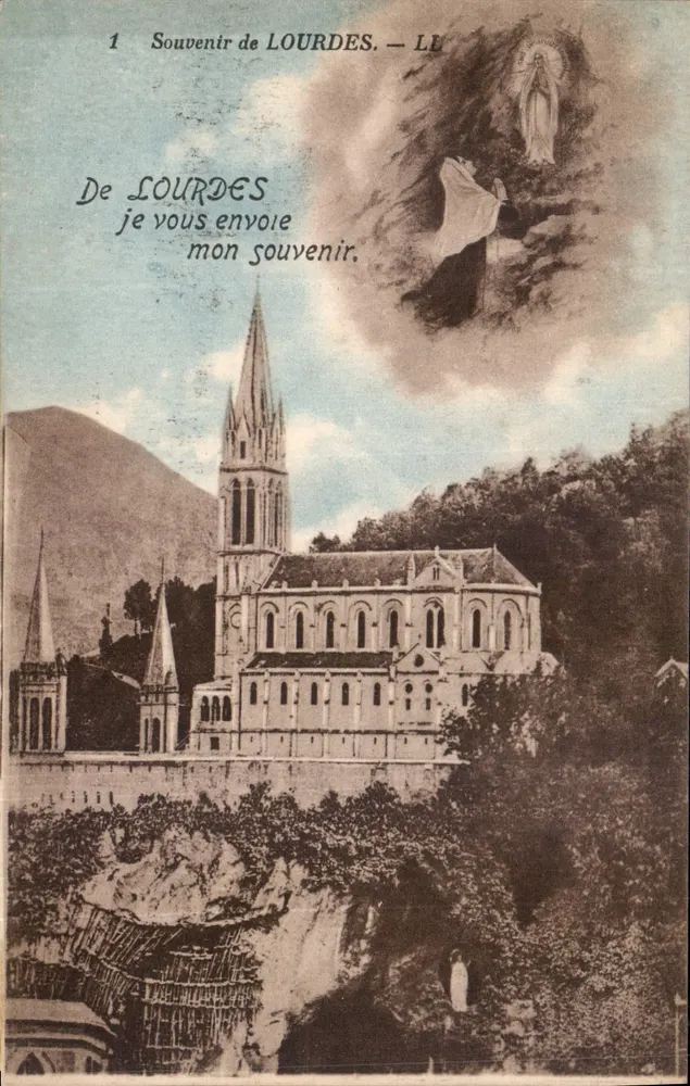 Lourdes — Lembrete de Lourdes — LL - Frente
