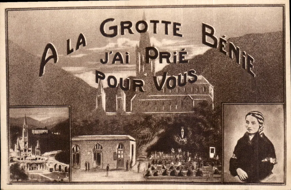 Gruta bendita — Lourdes — Éditeur du Palais du Rosaire, n°38 - Frente