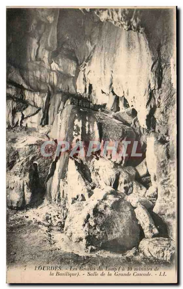Lourdes - Die Höhlen des Loup (10 Minuten von der Basilika entfernt) - Saal der Großen Wasserfall - L.I. - Vorderseite