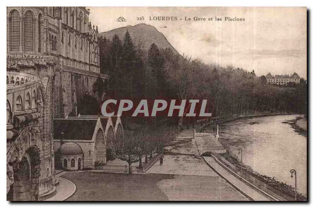 Lourdes - O Gave e as Piscinas — n° 225 - Frente