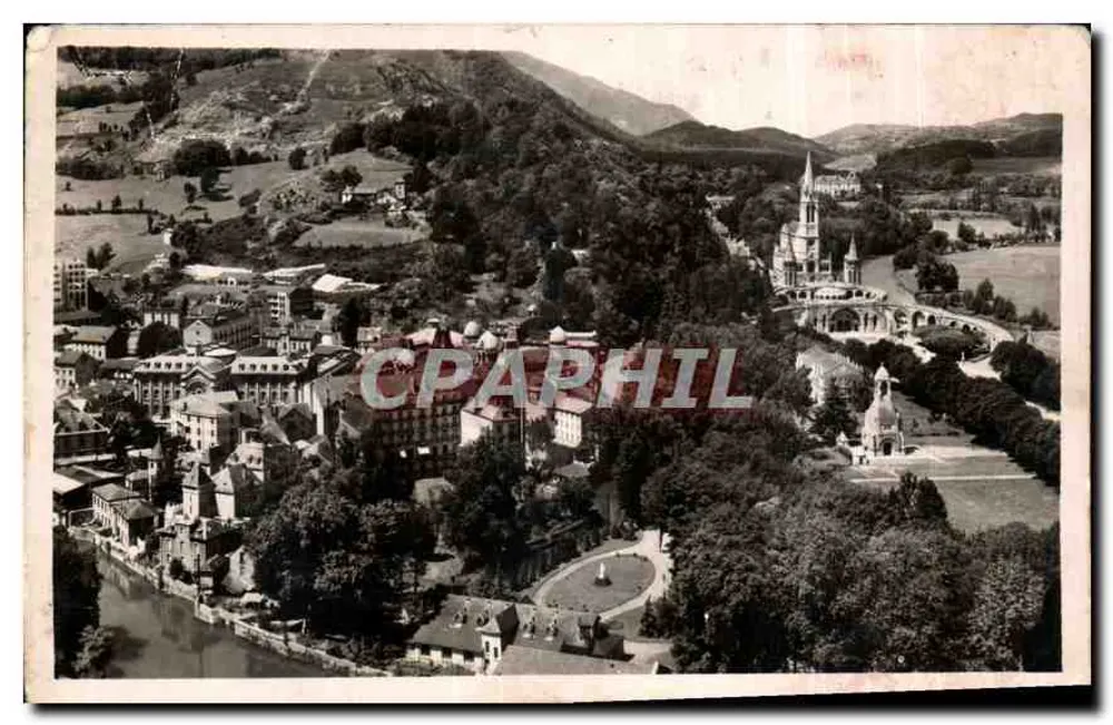 Lourdes — Vue Générale — Édition P. DOUCET Ché à Lourdes - Awers