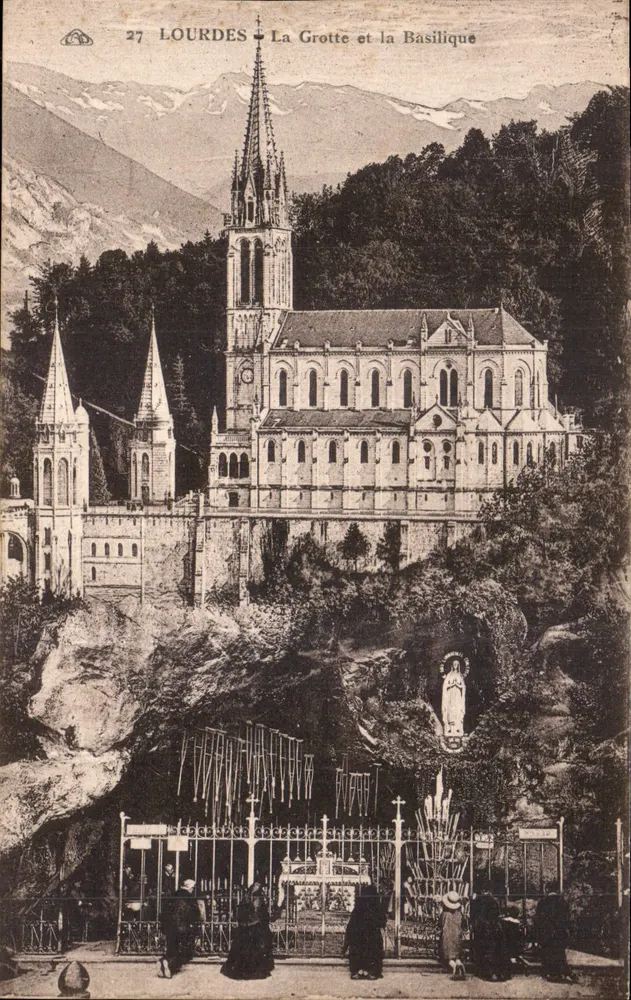 Lourdes — A Gruta e a Basílica — Editor anônimo, n° 27 - Frente