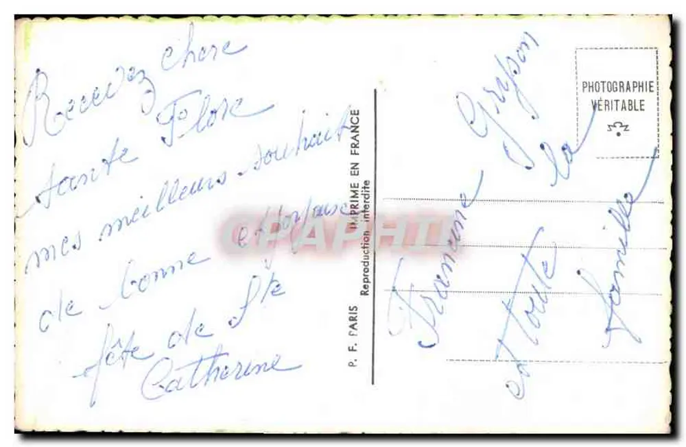 Mulher jovem sorridente — com buquê de rosas — P.F. 1964 - Verso
