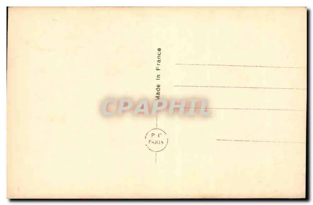 Casal abraçado — beijo terno — PC PARIS n°1745 - Verso