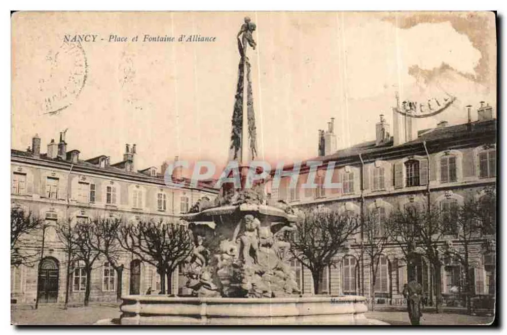 NANCY - Pátio e Fonte da Aliança — editor não identificado - Frente