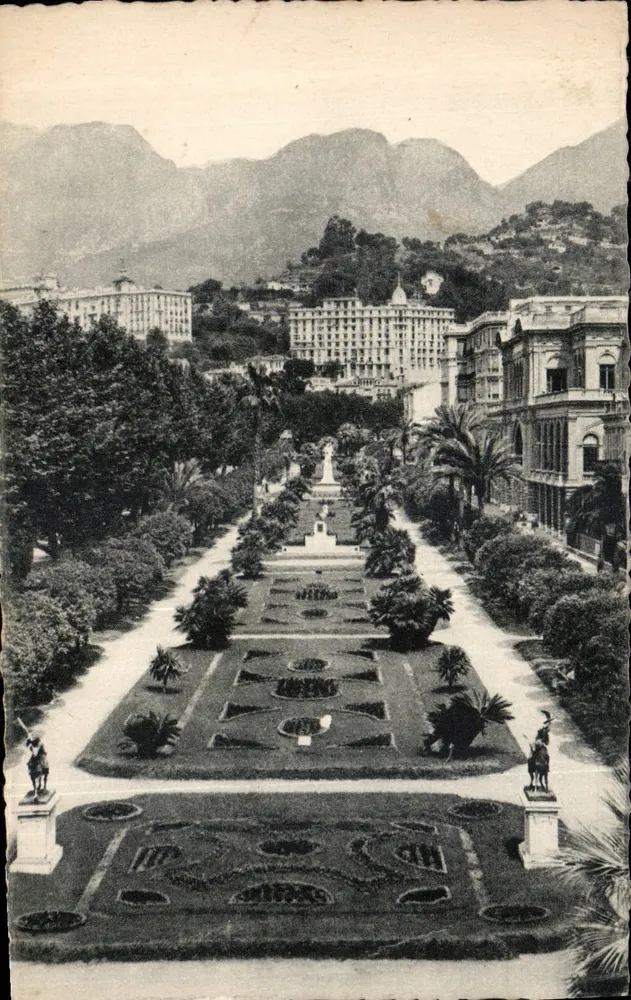 Menton — Os Jardins Públicos — Éditeurs et Cie, n°922 - Frente