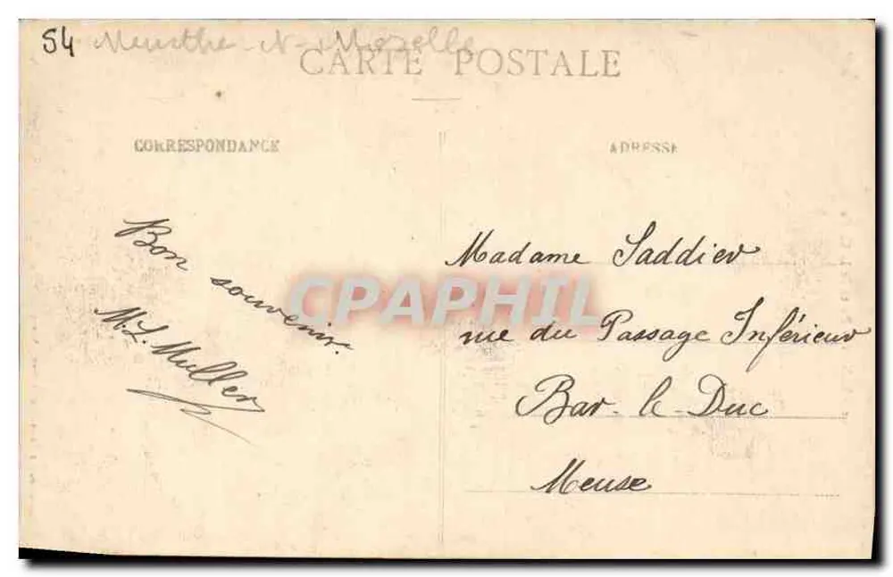 NANCY — Porte de la Craffe — Maison des Voyageurs, NANCY - Verso
