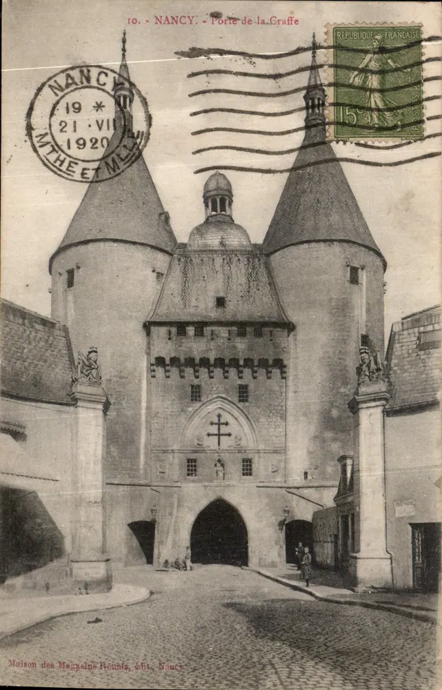 NANCY — Porte de la Graffe — Maison des Magasins Rondels, édit. Nancy - Frente