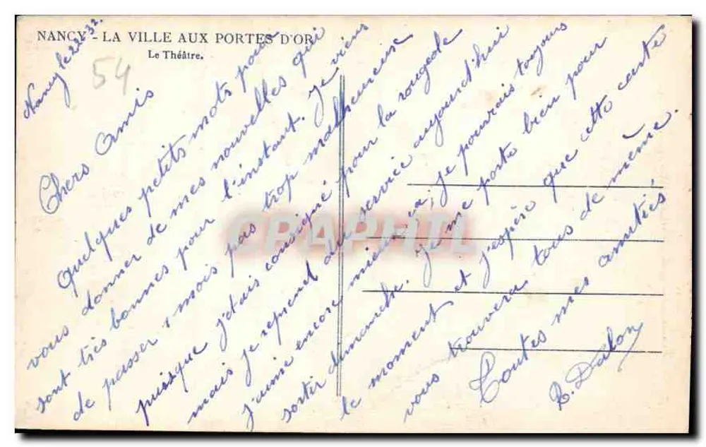 Nancy — Das Theater — Verlag EPZ, Nr. 54 - Rückseite