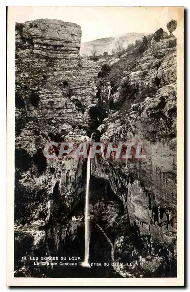 Les Gorges du Loup — La Grande Cascade, prise du Canal LL — n°12 - Recto