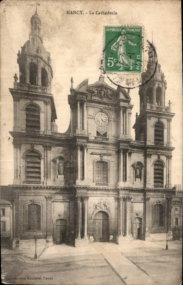 NANCY - A Catedral — Imortimories Réunies, Nancy - Frente