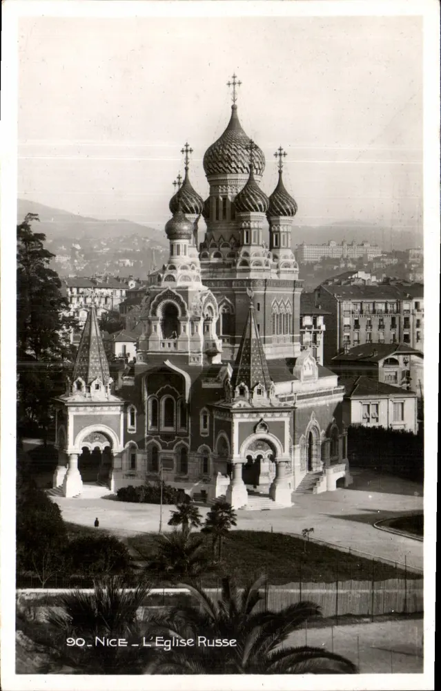 Niza - La Iglesia Rusa — Editor: Les Éditions Français, Niza - Anverso