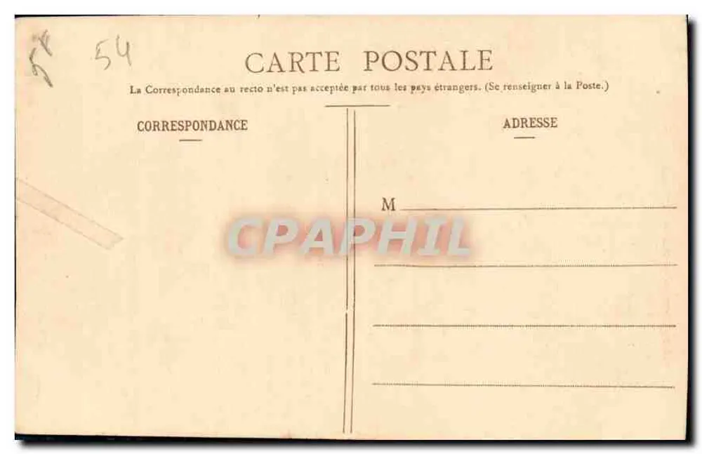 NANCY — Rue de la Constitution en Kathedraal — Journaux-Lithographies, Nancy - Achterkant