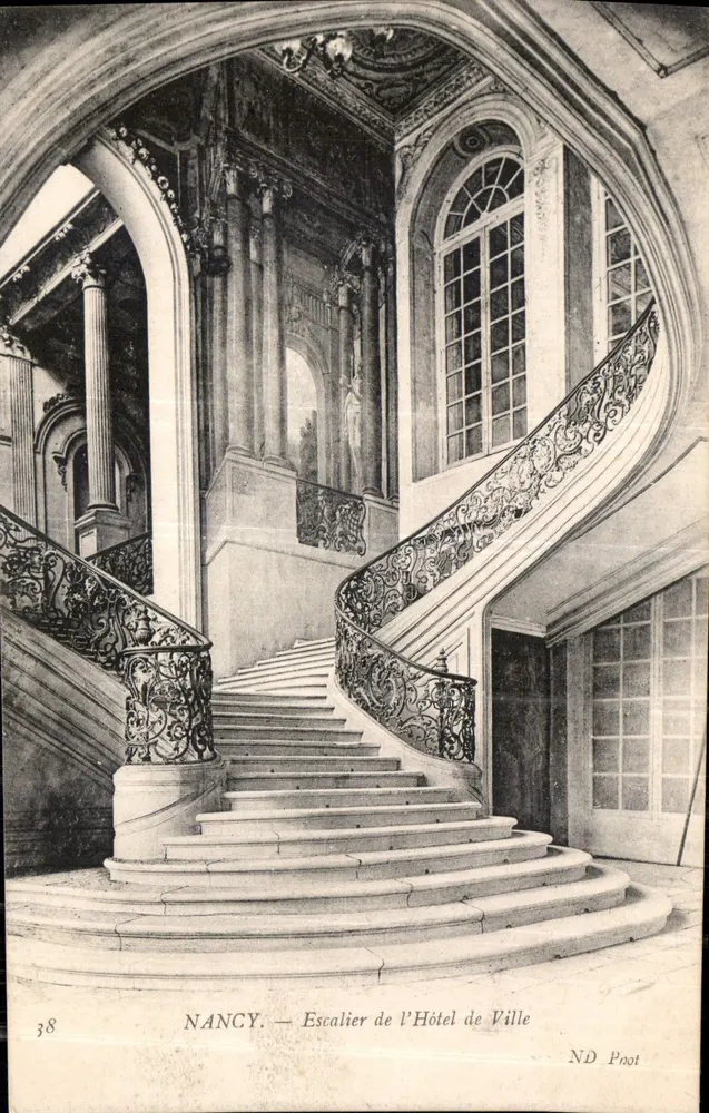 NANCY — Escalera del Ayuntamiento — ND Poot n°38 - Anverso