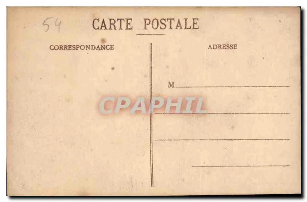 NANCY - Place Stanislas - Grand Hôtel und Hôtel de Ville — Imprimeries Réunies de Nancy, Nr. 6 - Rückseite