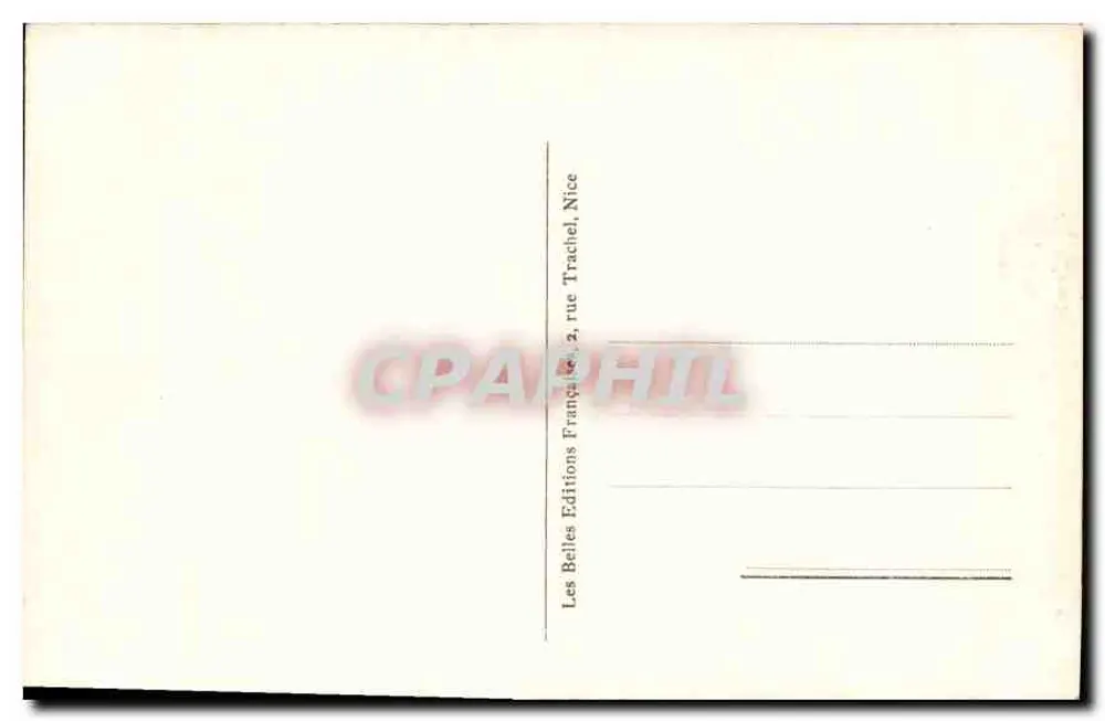 Menton — Através dos oliveiros — Editor C.A.P. - Verso