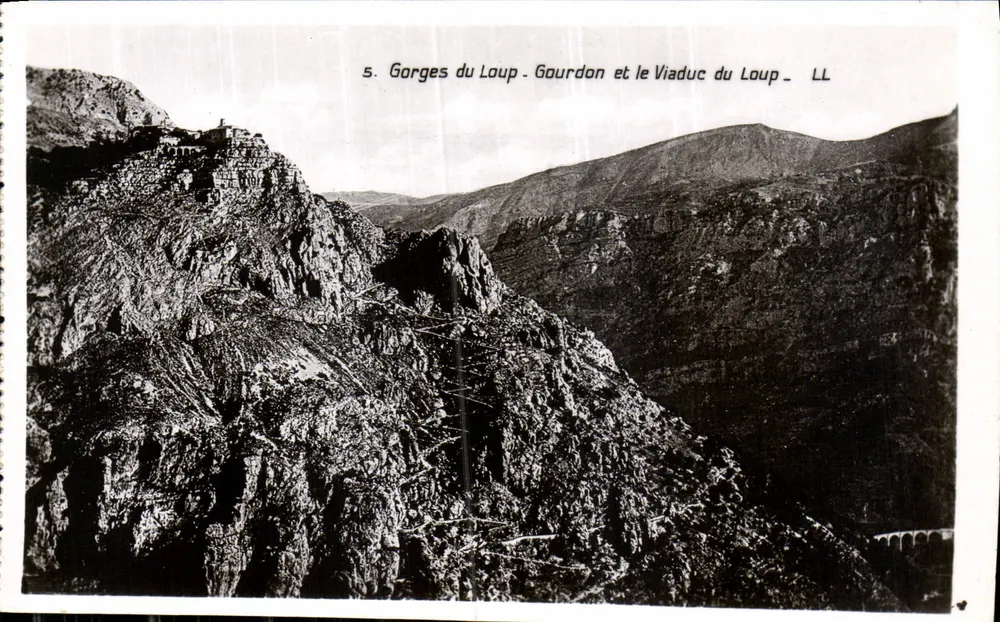 Gorges du Loup - Gourdon et le Viaduc du Loup — LL - Recto