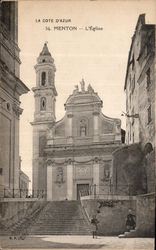 Menton — A Igreja — B.F. Chau - Frente