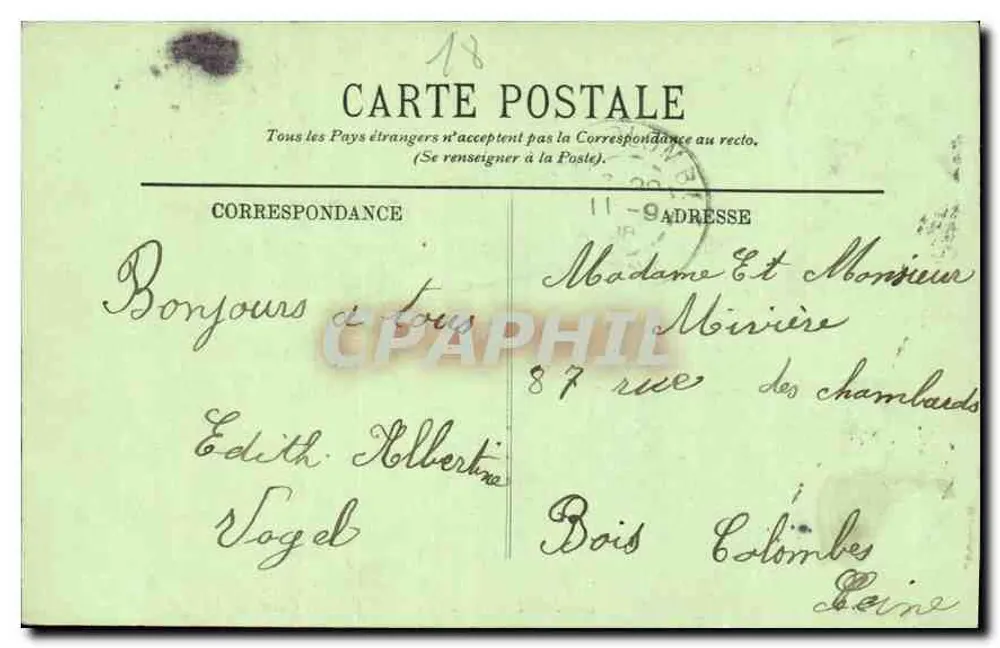 Bourges — Facha da Sul do Palácio Jacques-Cœur — L.L. - Verso