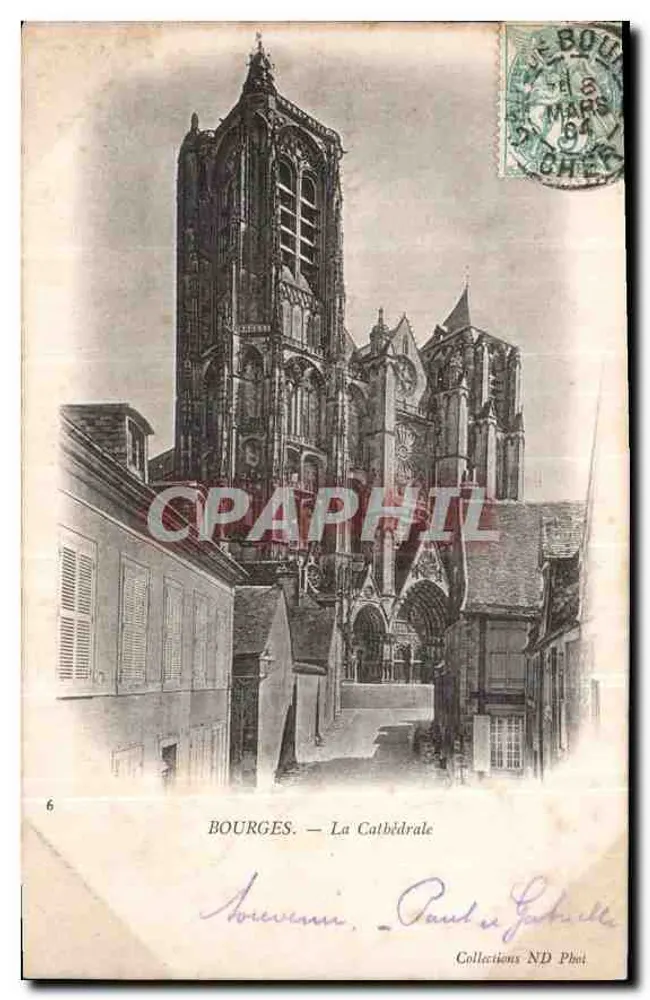 Bourges — A Catedral — Coleções ND Phot - Frente