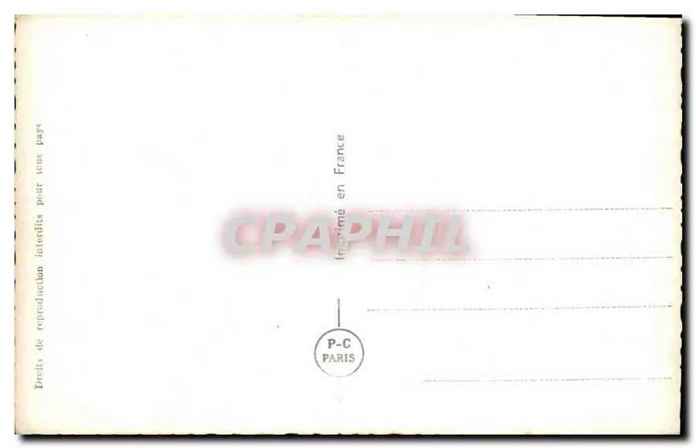 Liebendes Paar — Liebesbrief — PC Paris 6089 - Rückseite