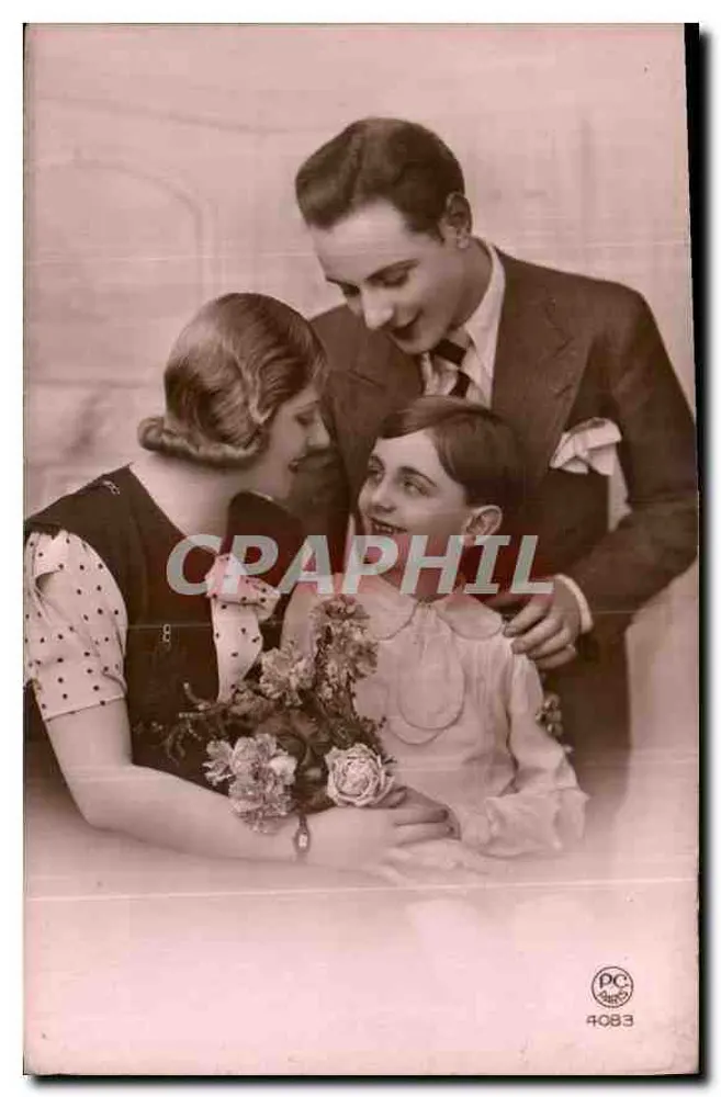Família feliz — cena de vida — P-C Paris n°4083 - Frente