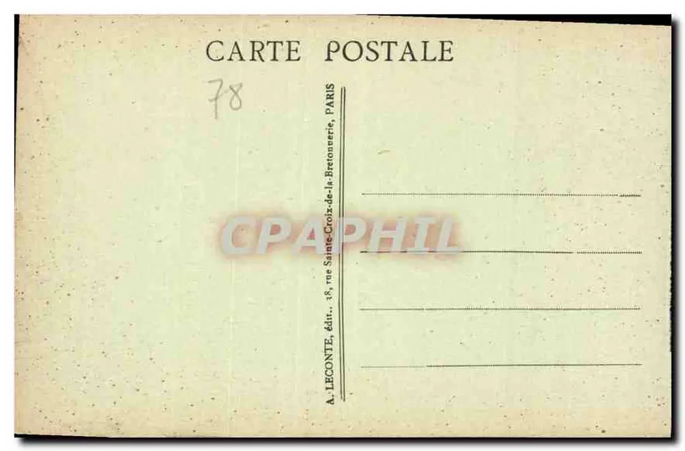Versailles — Hameau de Marie-Antoinette — Le Moulin — A. Léconte, n°133 - Verso
