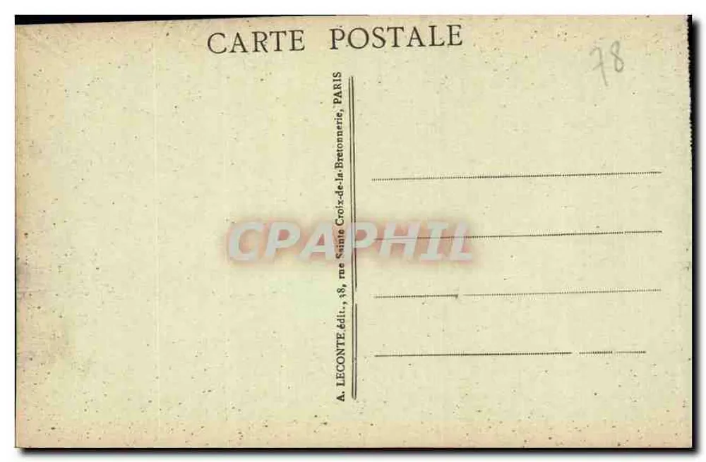 Versailles — Le Château — La Chambre à coucher de Louis XIV — A. L. - Rückseite