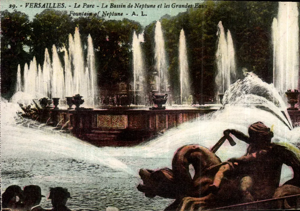 Versailles - Der Park - Der Bassin de Neptune und die Grandes Eaux - A. L. - Vorderseite