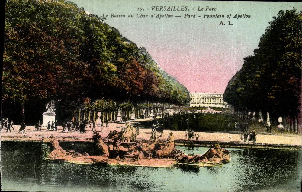 Versailles - Der Park - Der Bassin du Char d'Apollon — A. L. - Vorderseite